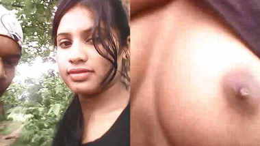 desi college girl with lover in college campus