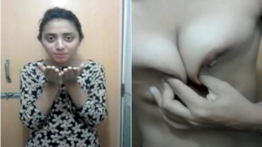 Adorable Indian babe not shy to show small tits and bald XXX cunny